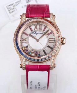 beste replica luxe Chopard horloges vrouwen hoge kwaliteit imitatie Happy Sport 1079248357