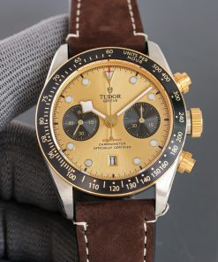 beste replica luxe Tudor horloges heren hoogwaardige imitatie Black Bay Chrono 1018371233